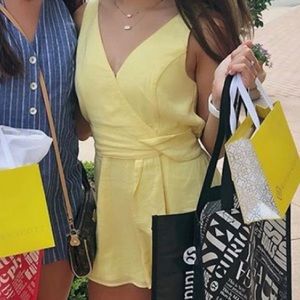 Abercrombie & Fitch Yellow Romper